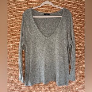 Brandy Melville Heather Gray Oversized Sweater
